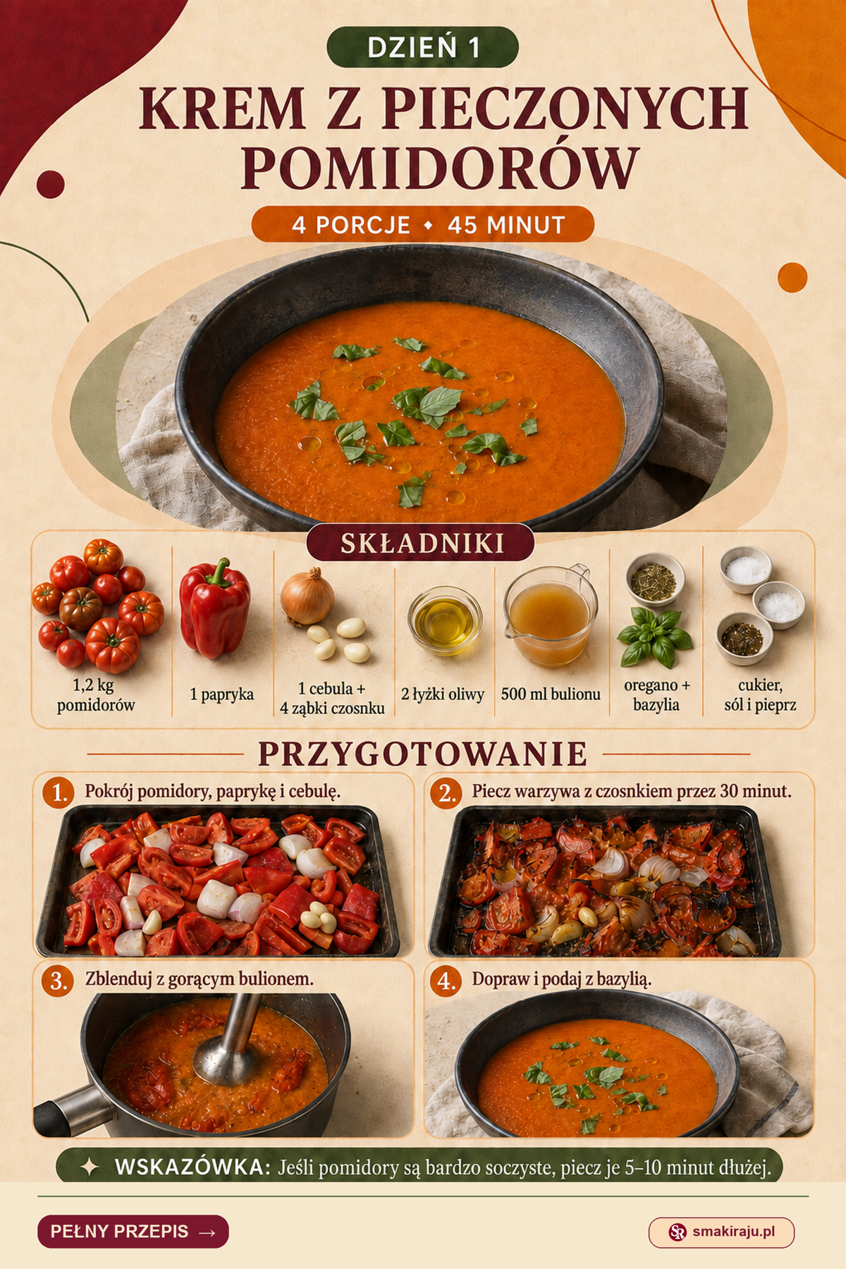 Dzień 1 — zdjęcie dania, składniki i etapy przygotowania