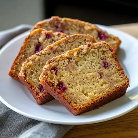 Idealne bananowe ciasto z malinami – prosty przepis