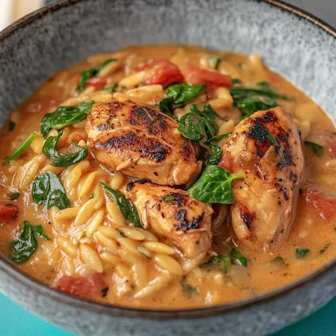 Aromatyczny makaron orzo w sosie pomidorowym – prosty i smaczny