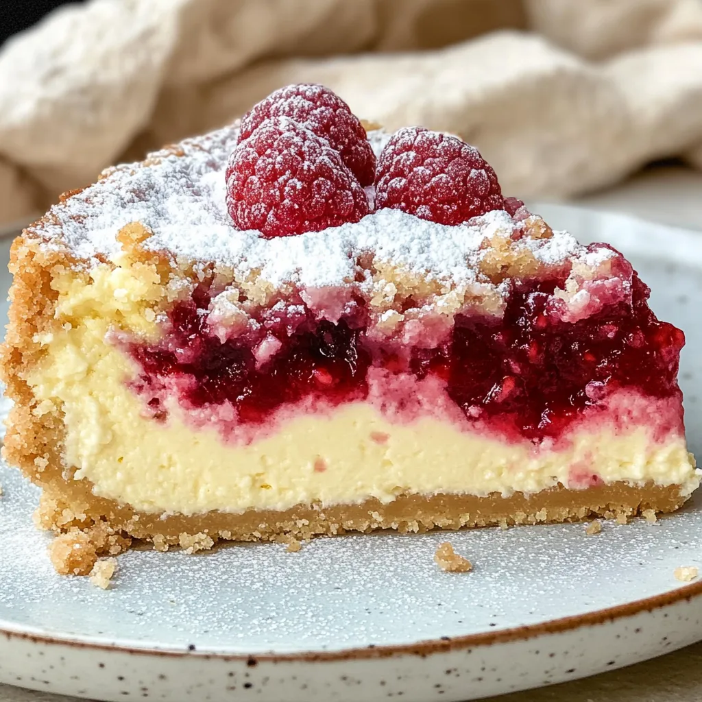 Ciasto z quarkiem, malinami i kruszonką – pyszny przepis na sernik