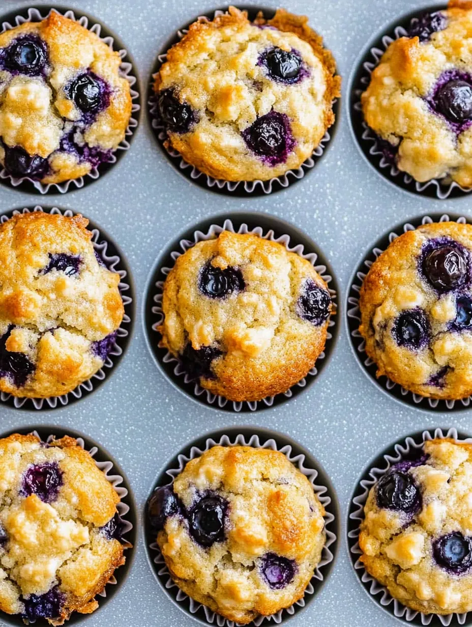 Tacka z muffinkami z jagodami.