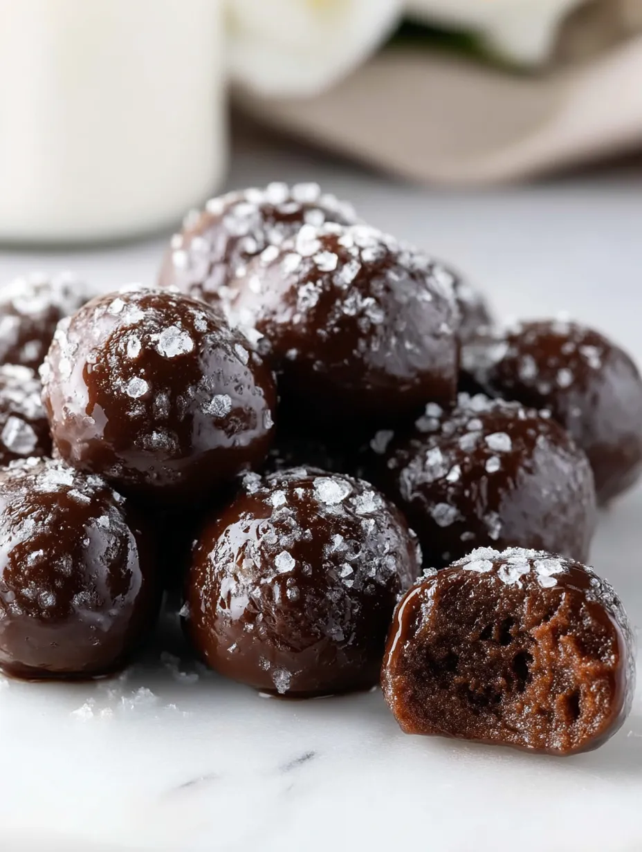 Przepis na czekoladowe mini-pączki z lukrem.