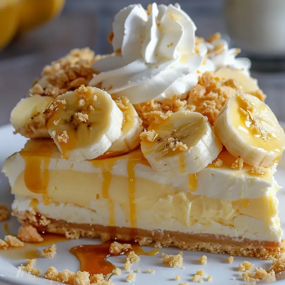 Karmelowy Sernik Bananowy.