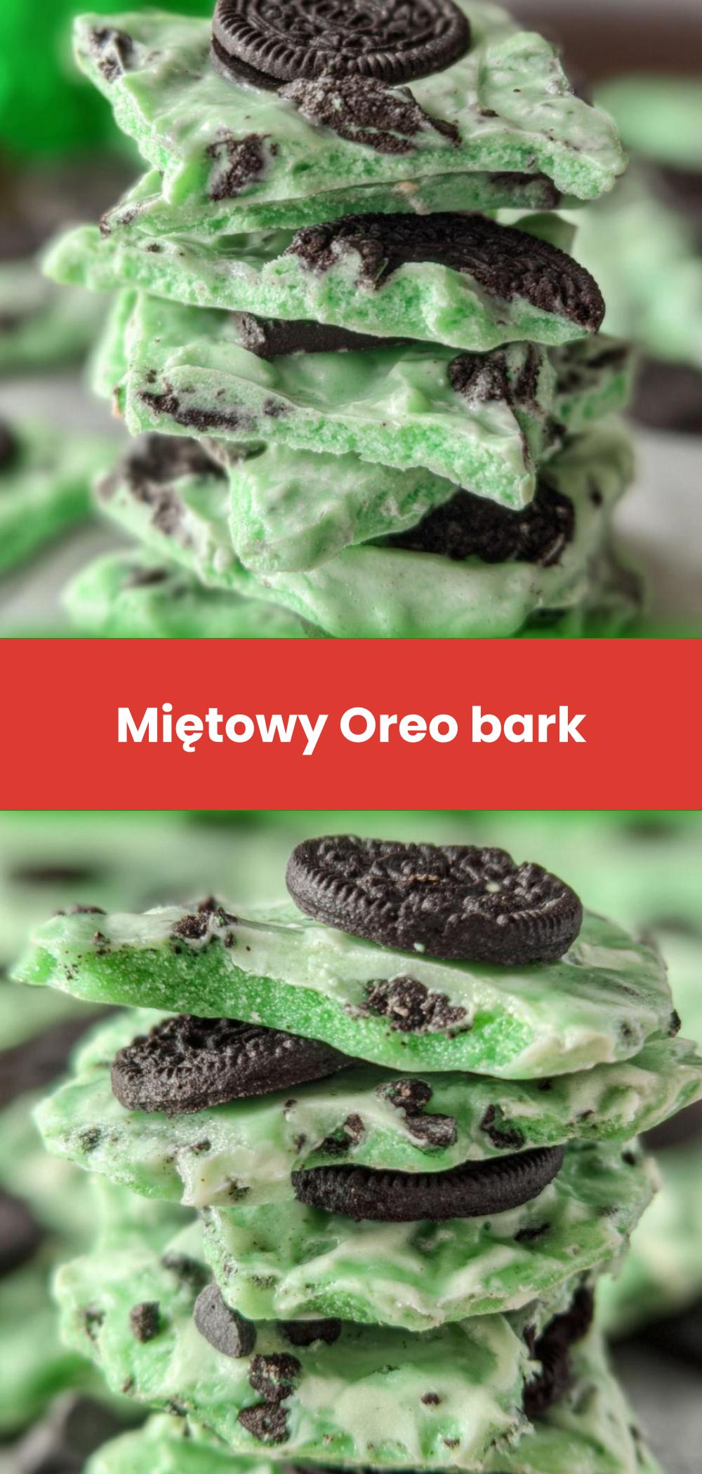 Template of Miętowy Oreo bark