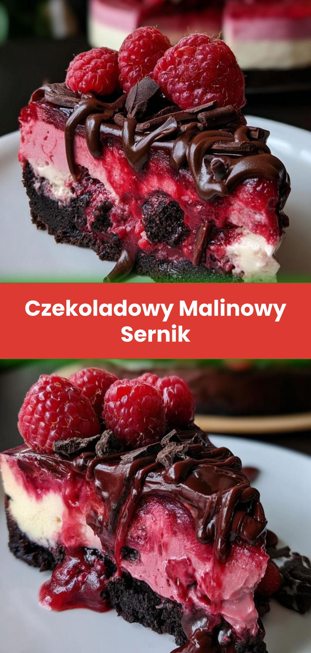 Template of Czekoladowy Malinowy Sernik
