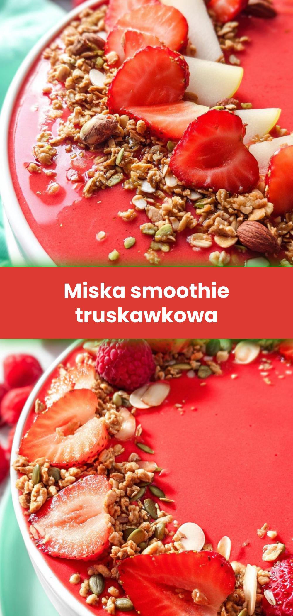 Template of Miska smoothie truskawkowa
