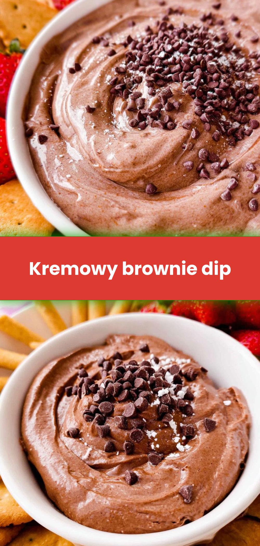Template of Kremowy brownie dip