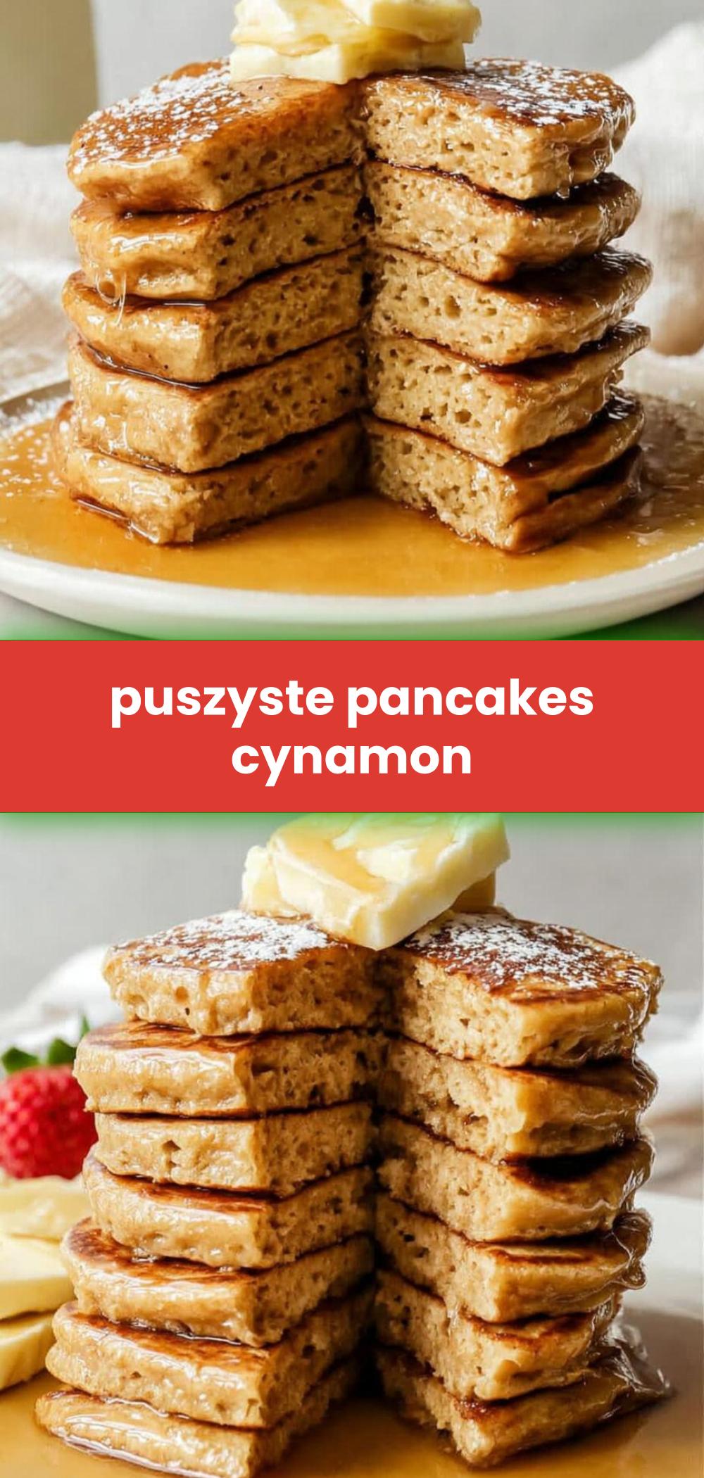 Template of puszyste pancakes cynamon