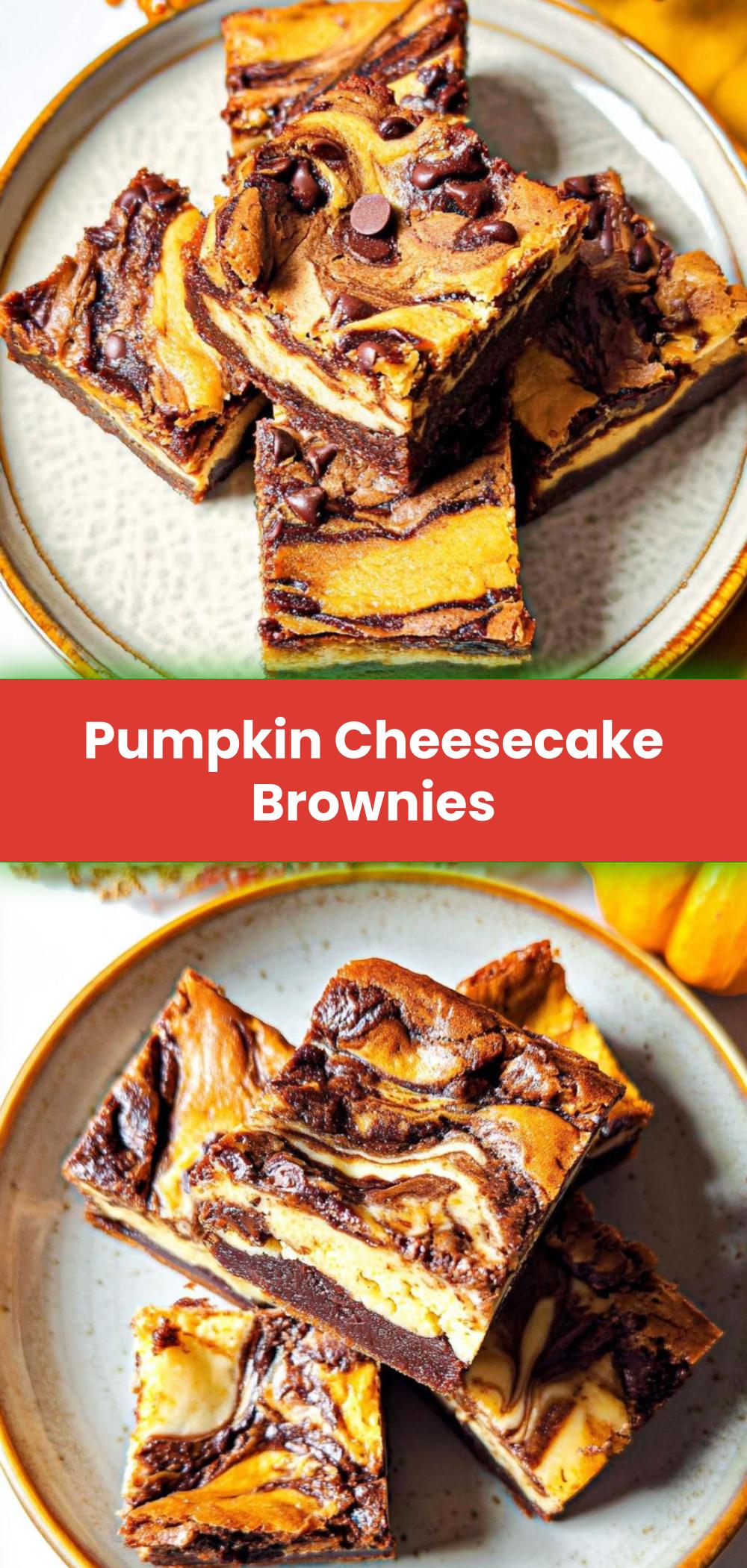 Template of Pumpkin Cheesecake Brownies