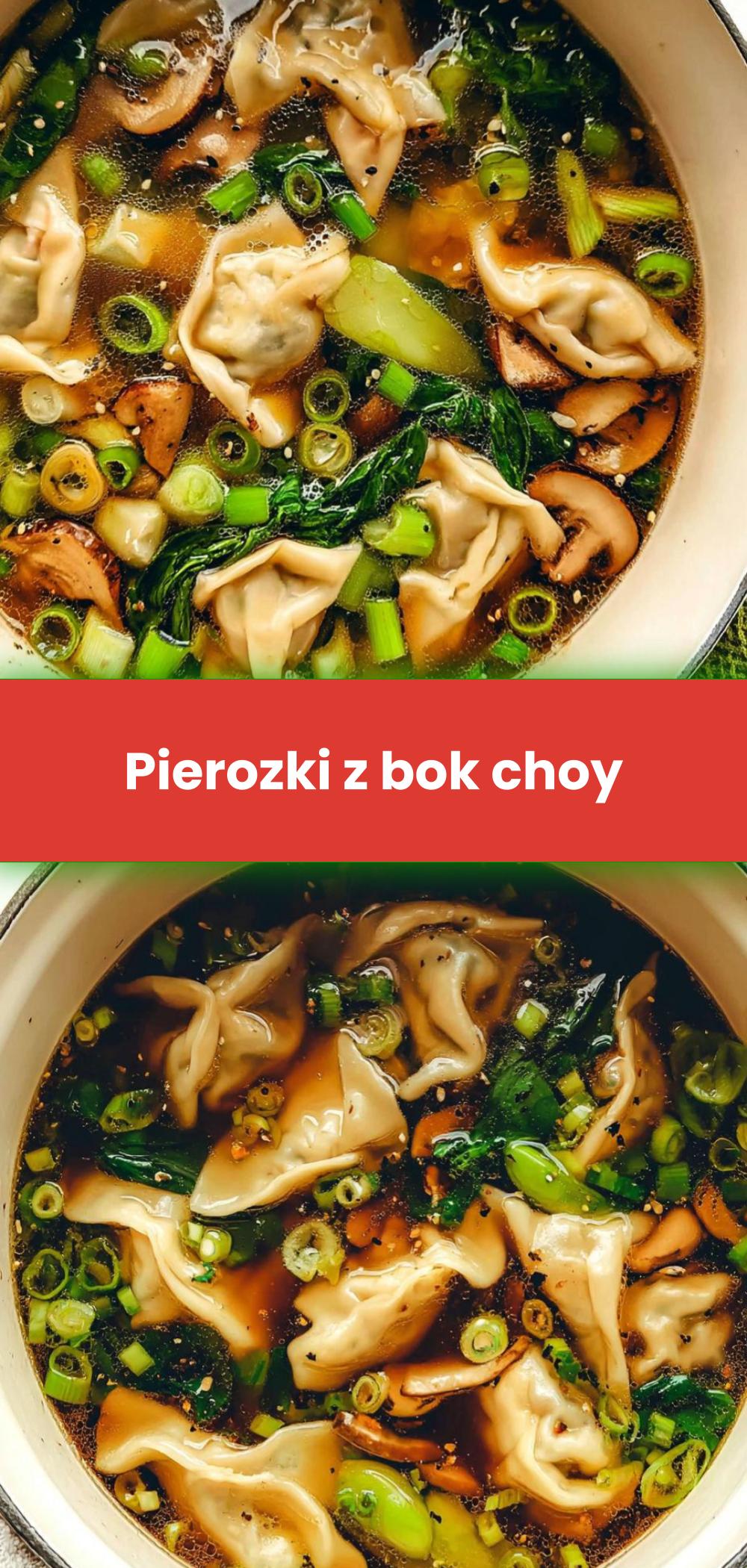 Template of Pierozki z bok choy