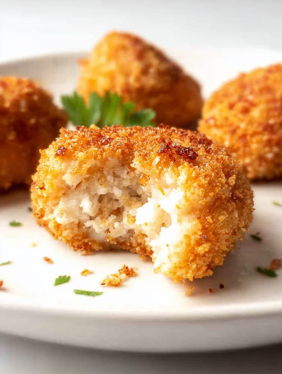 Kąski z kurczaka w panierce ranch z frytkownicy na gorące powietrze.