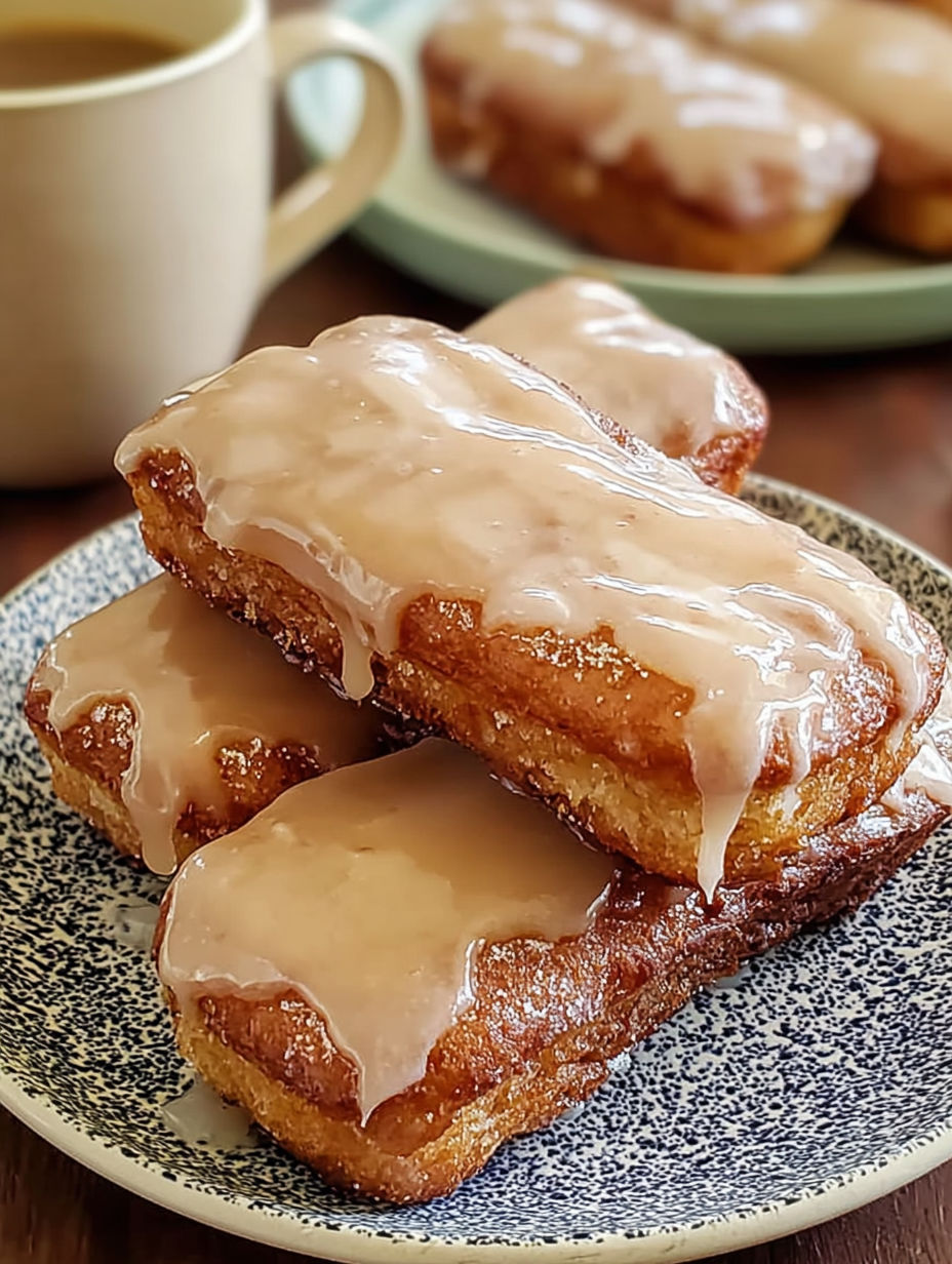 Stos miękkich batoników z syropem klonowym.