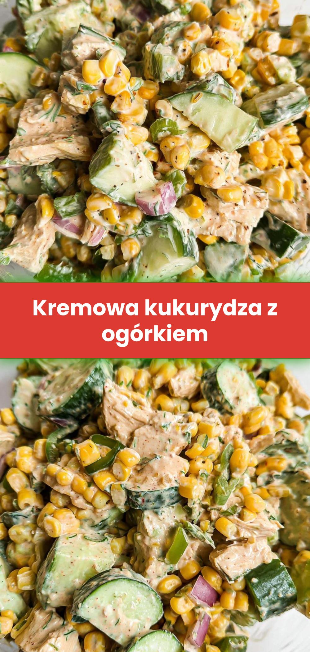 Template of Kremowa kukurydza z ogórkiem