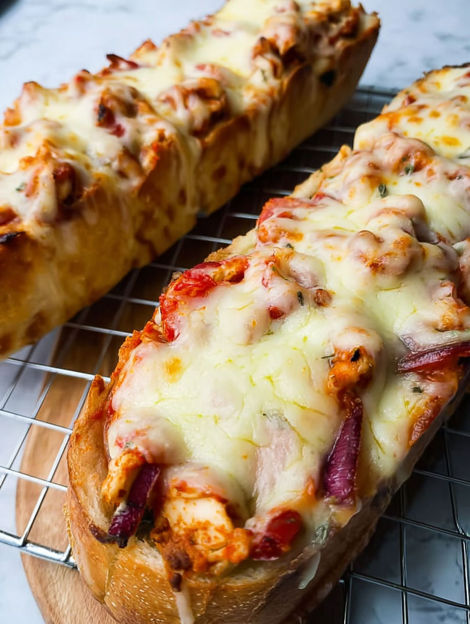 Chrupiący chleb czosnkowy z serem