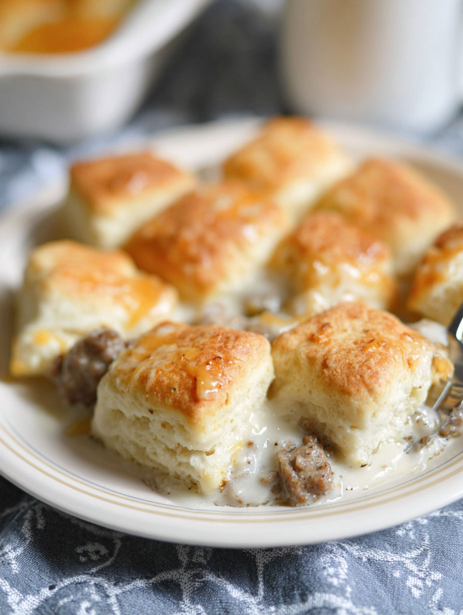 Talerz z kluskami i sosem