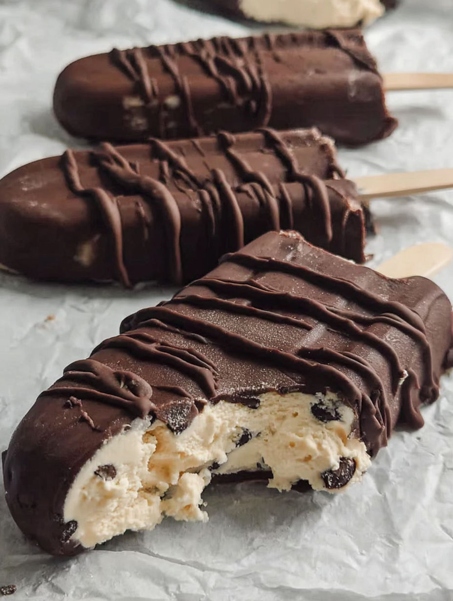 Brownie z czekoladą i gałką waniliowych lodów.