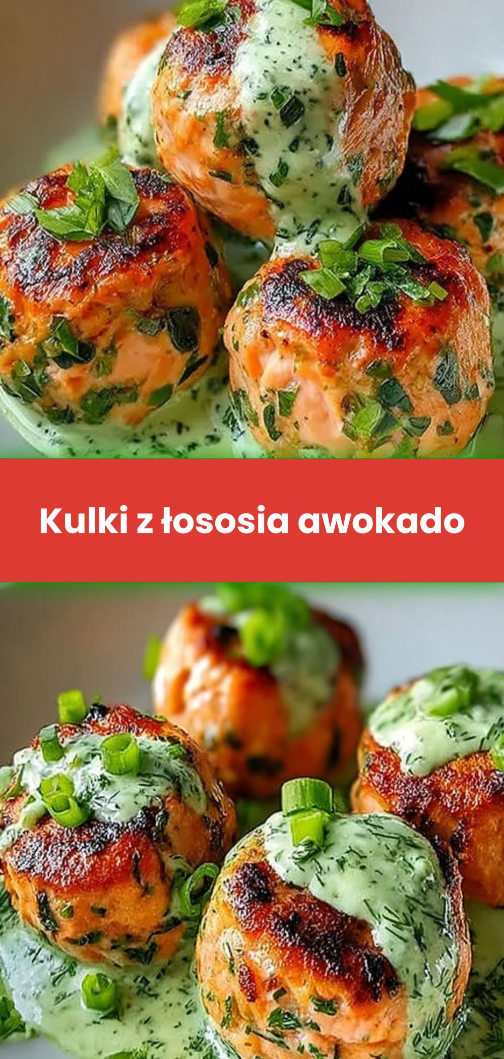 Template of Kulki z łososia awokado