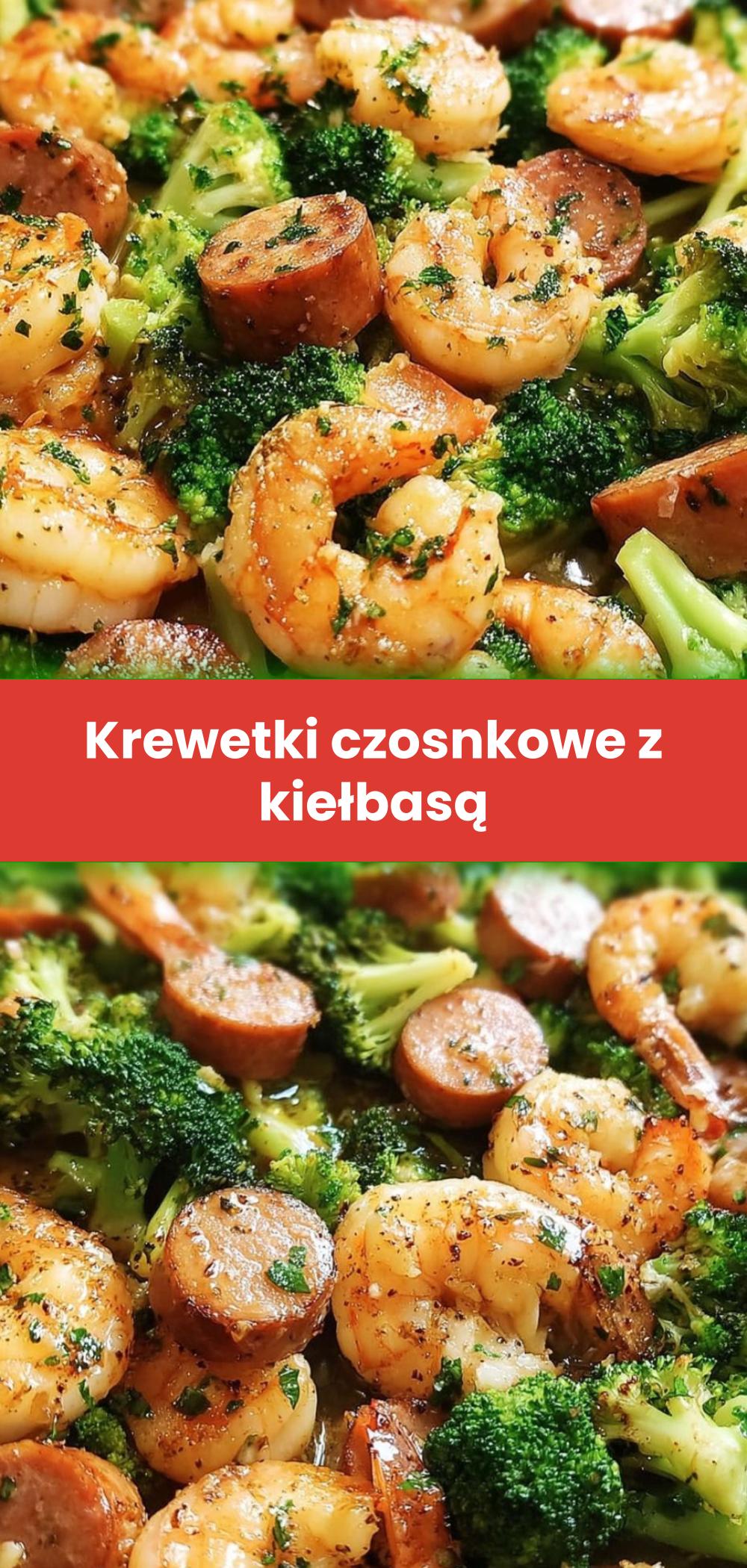 Template of Krewetki czosnkowe z kiełbasą