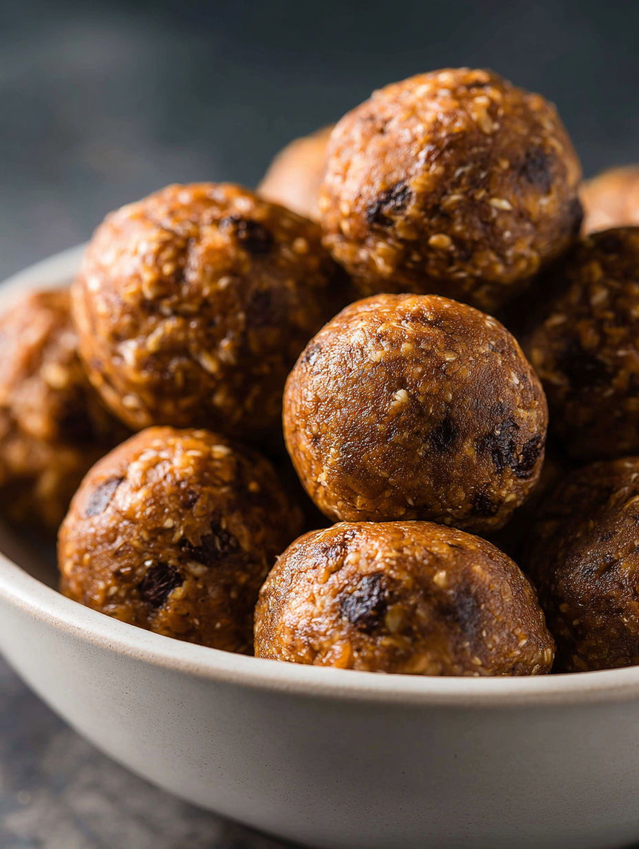 Miska dyniowych kul proteinowych.