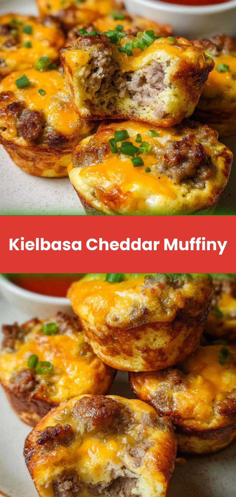 Template of Kielbasa Cheddar Muffiny