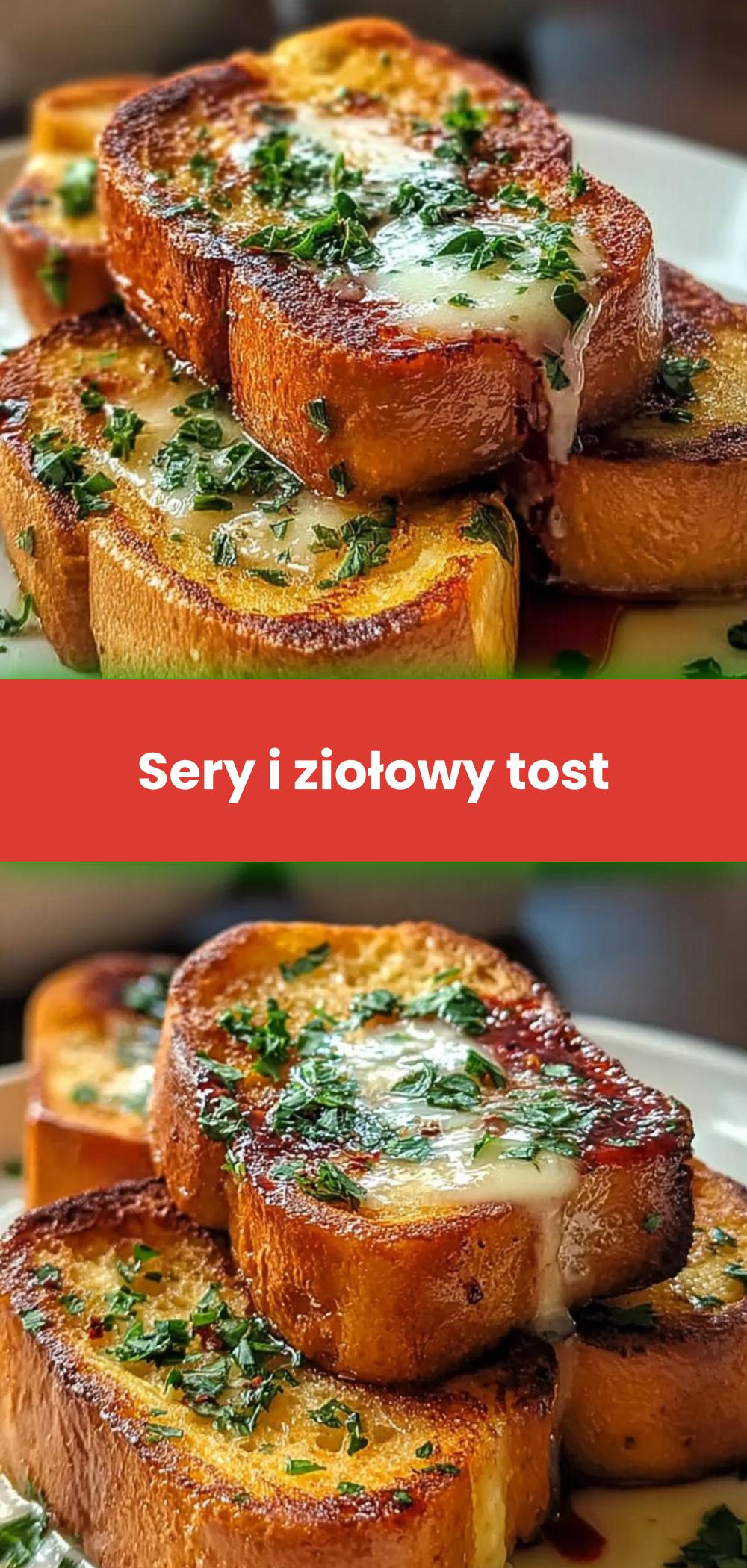 Template of Sery i ziołowy tost
