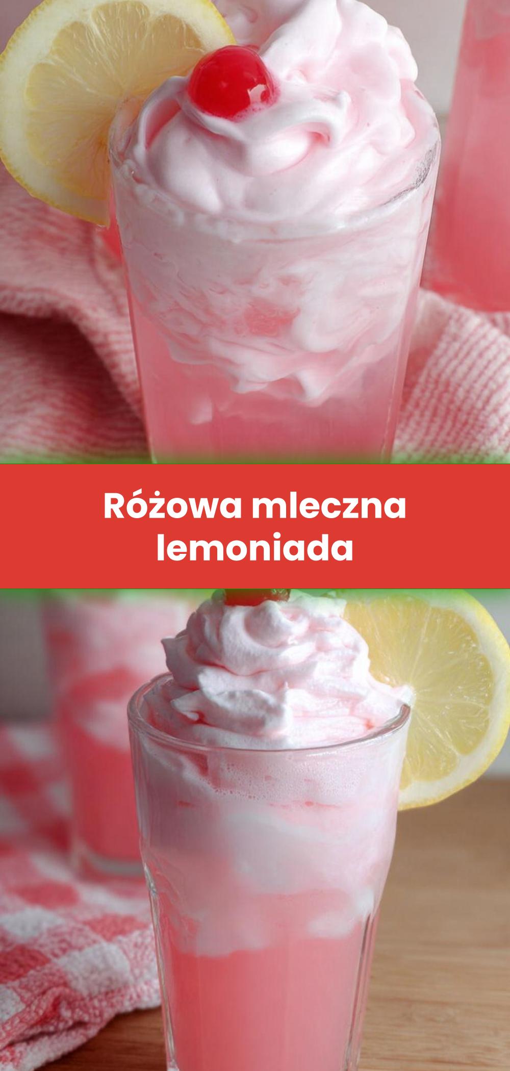 Template of Różowa mleczna lemoniada