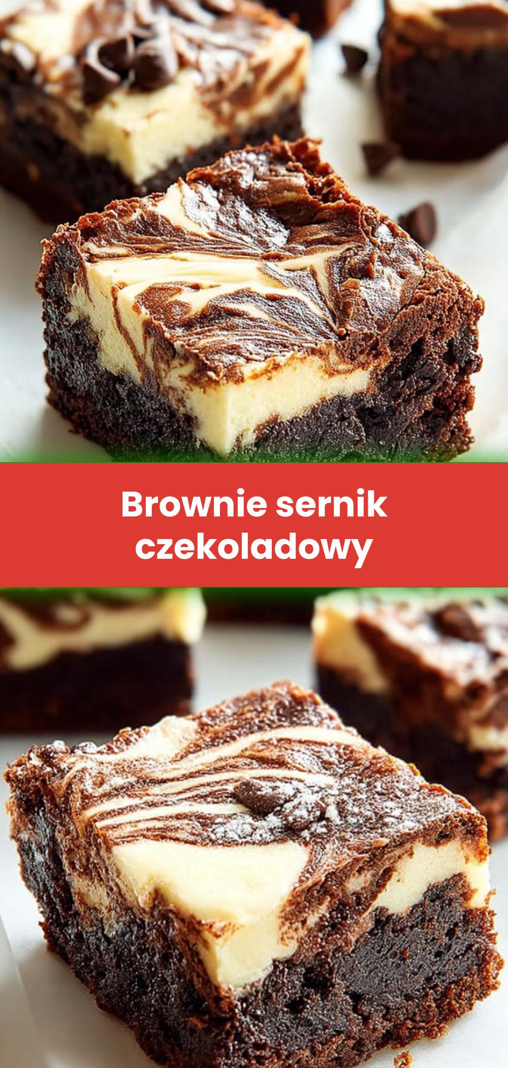 Template of Brownie sernik czekoladowy