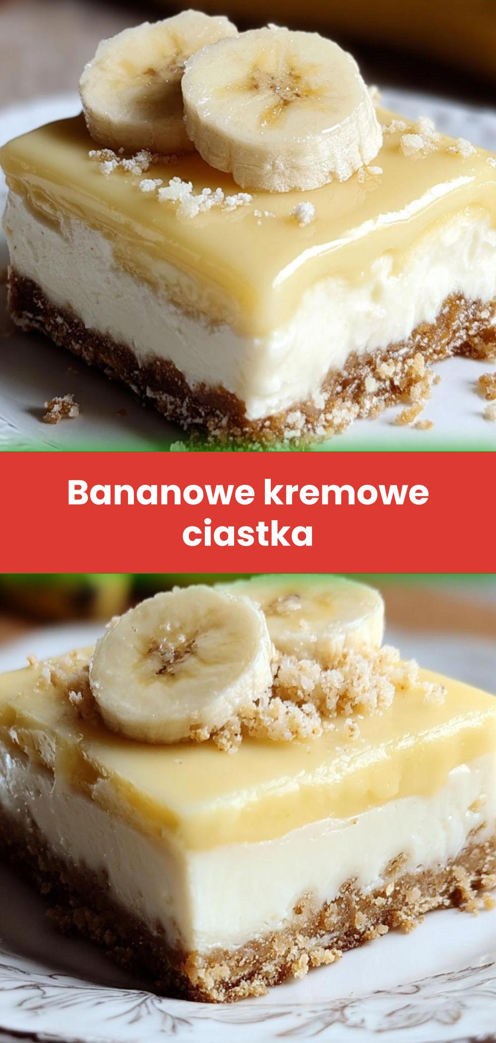 Template of Bananowe kremowe ciastka