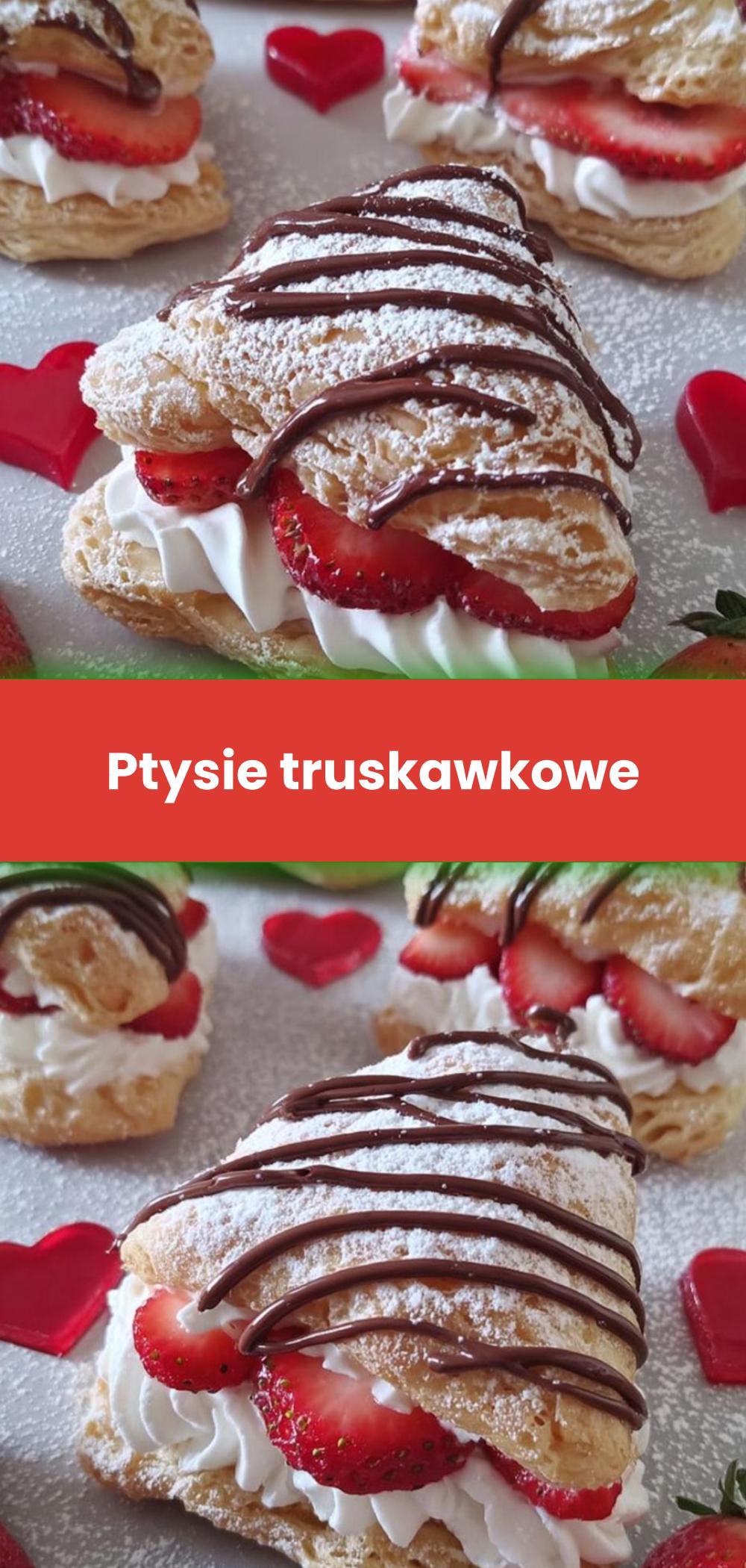Template of Ptysie truskawkowe