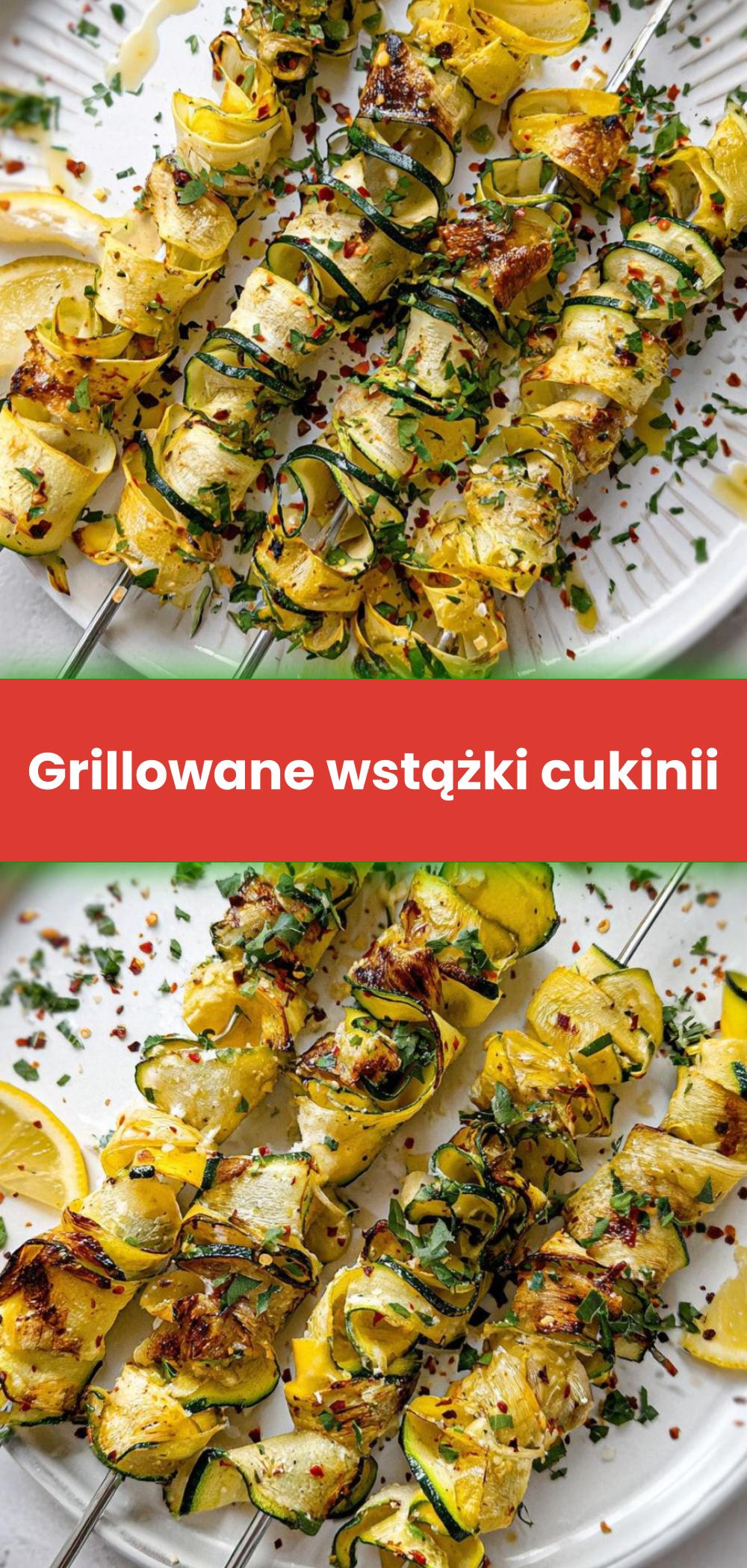 Template of Grillowane wstążki cukinii
