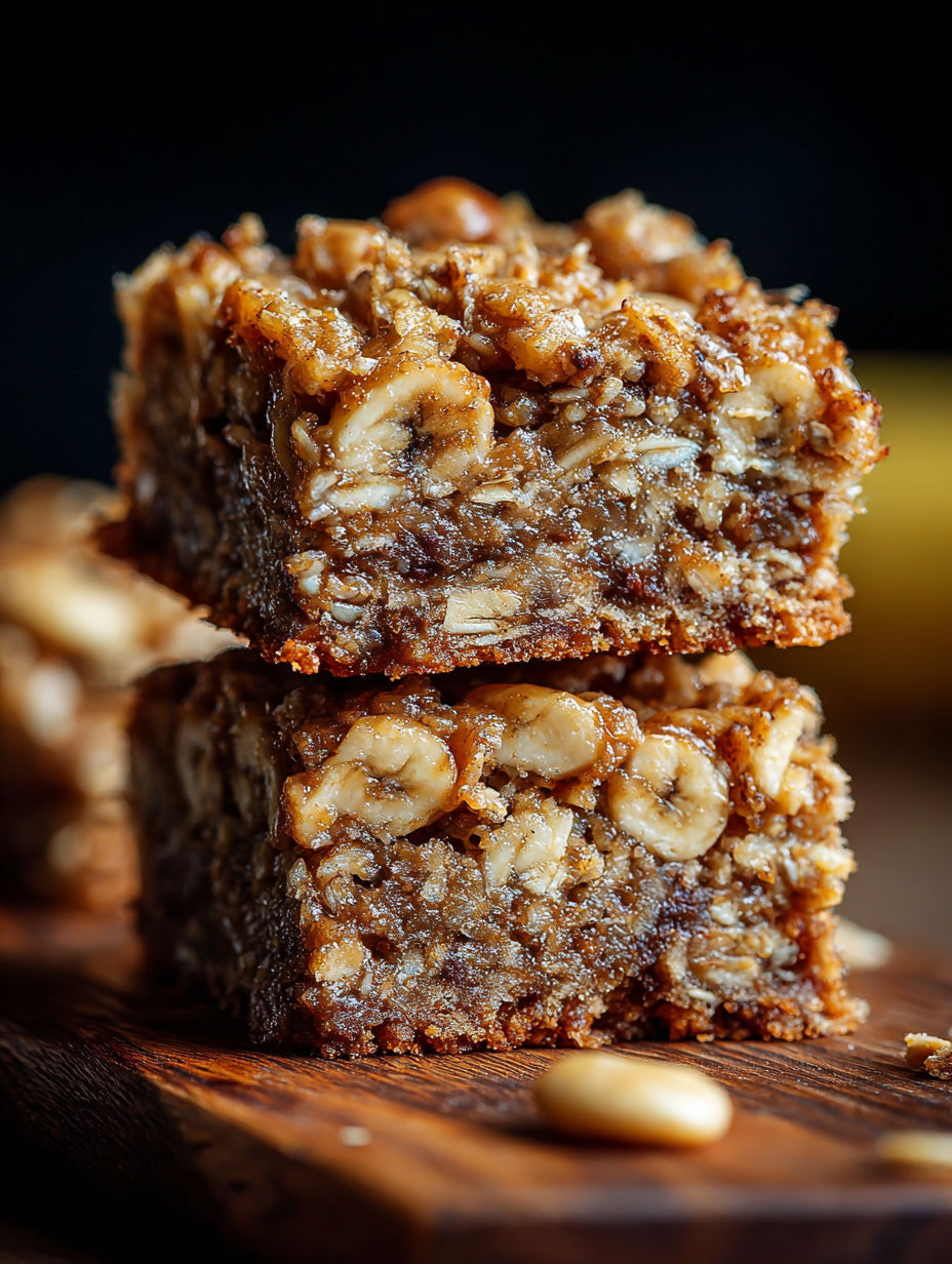 Kawałek czekoladowego śniadania z orzechami na wierzchu.