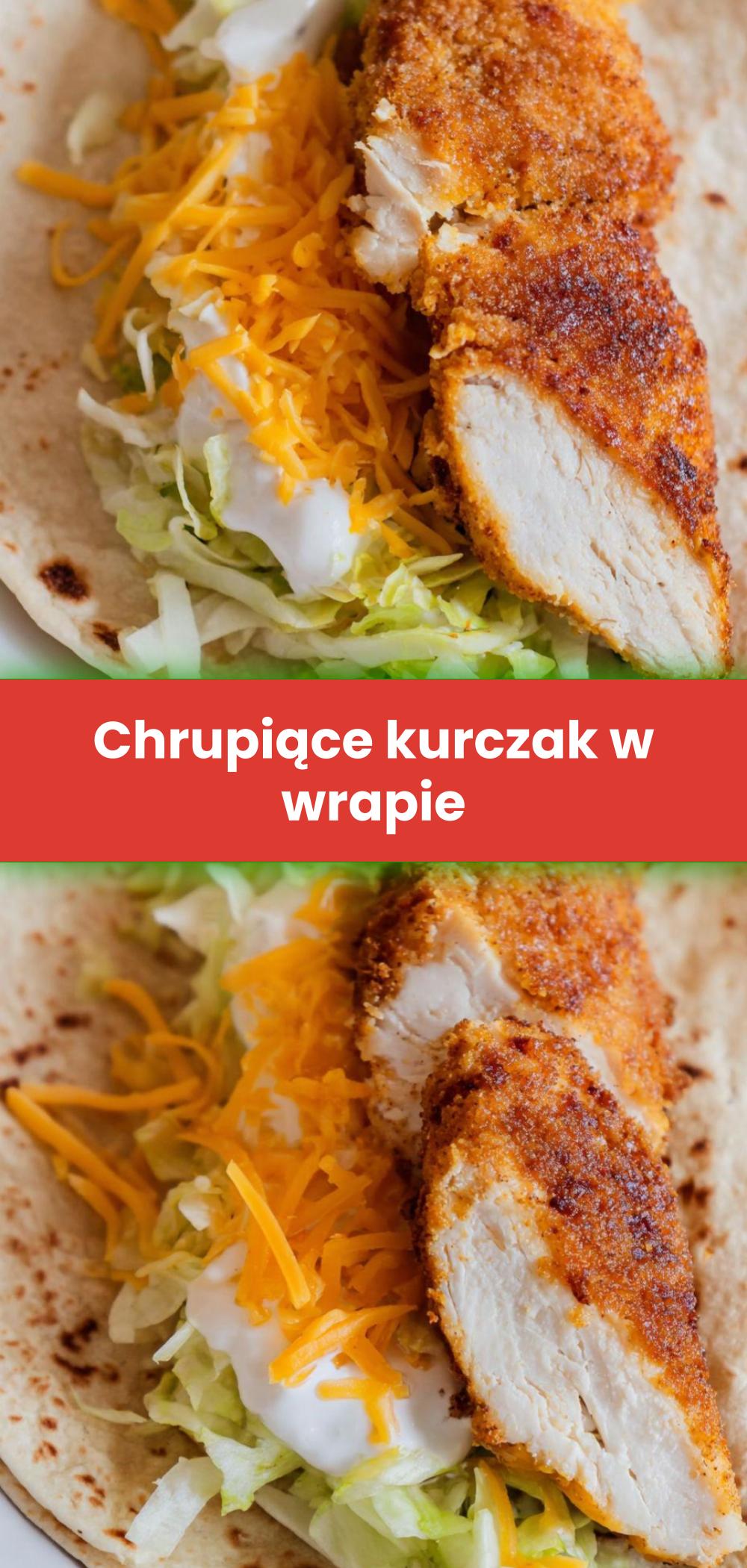 Template of Chrupiące kurczak w wrapie