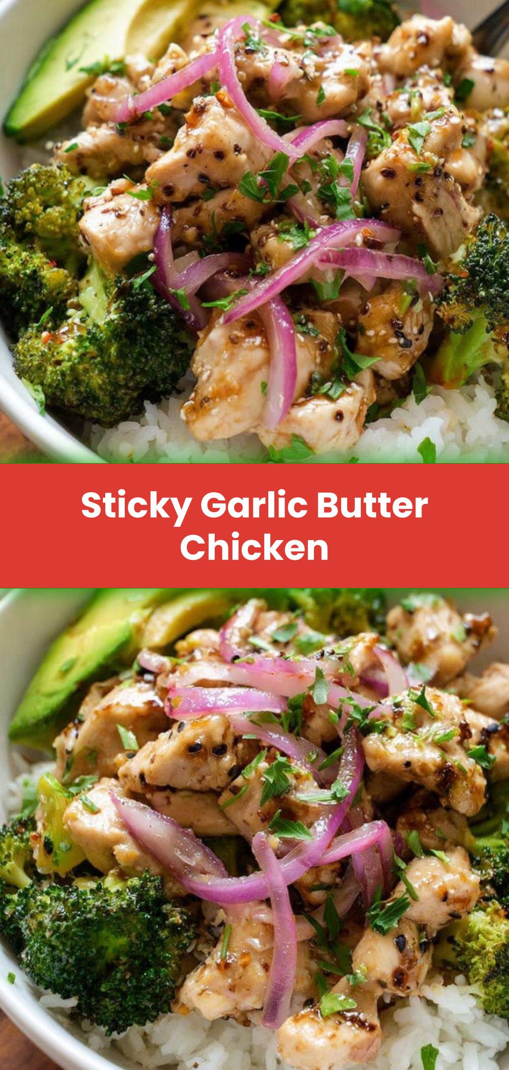 Template of Sticky Garlic Butter Chicken