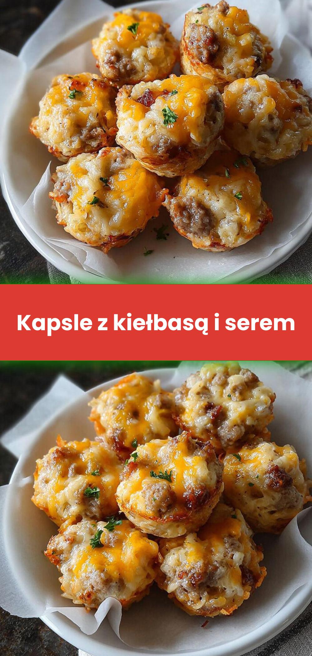 Template of Kapsle z kiełbasą i serem