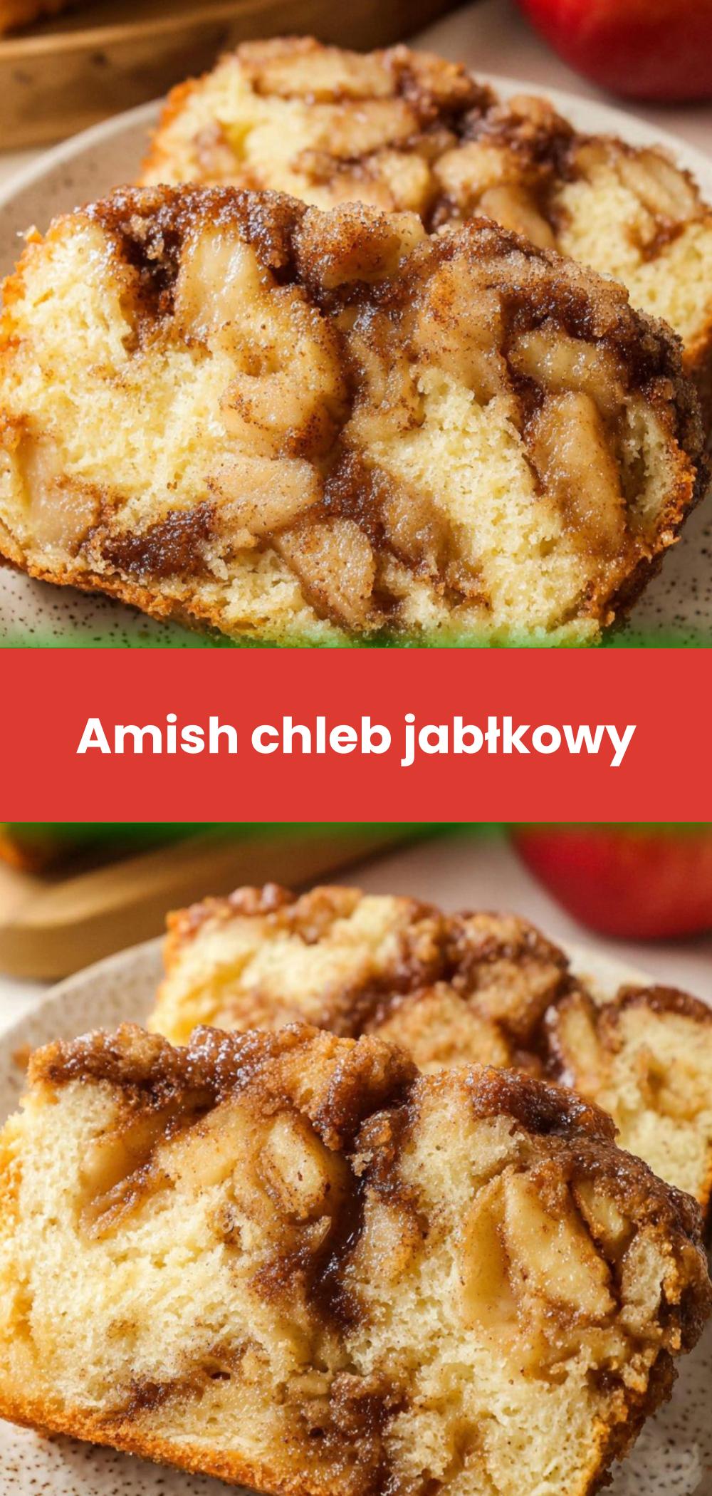 Template of Amish chleb jabłkowy