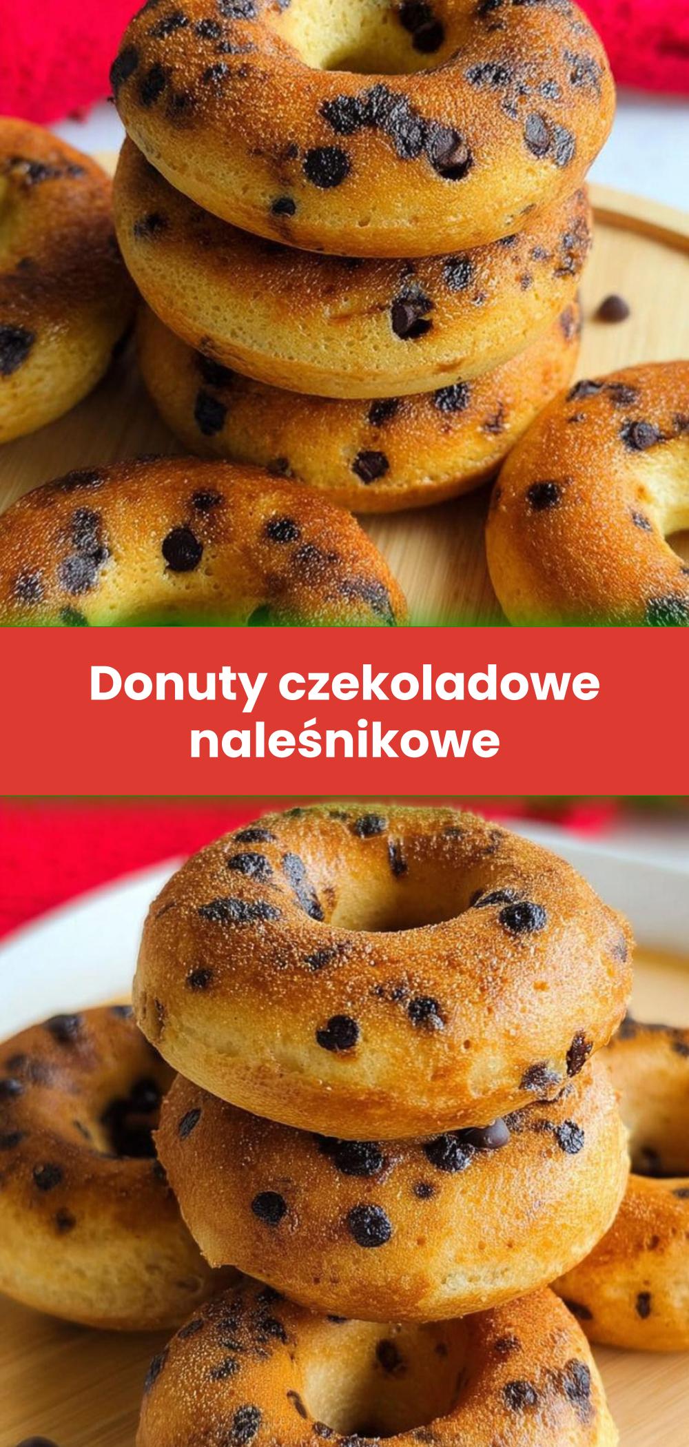 Template of Donuty czekoladowe naleśnikowe