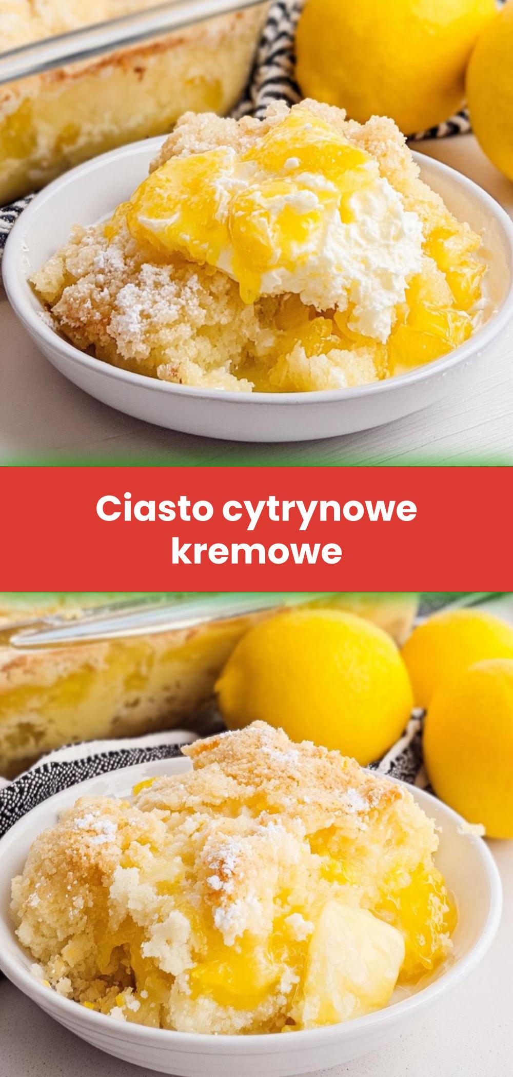 Template of Ciasto cytrynowe kremowe
