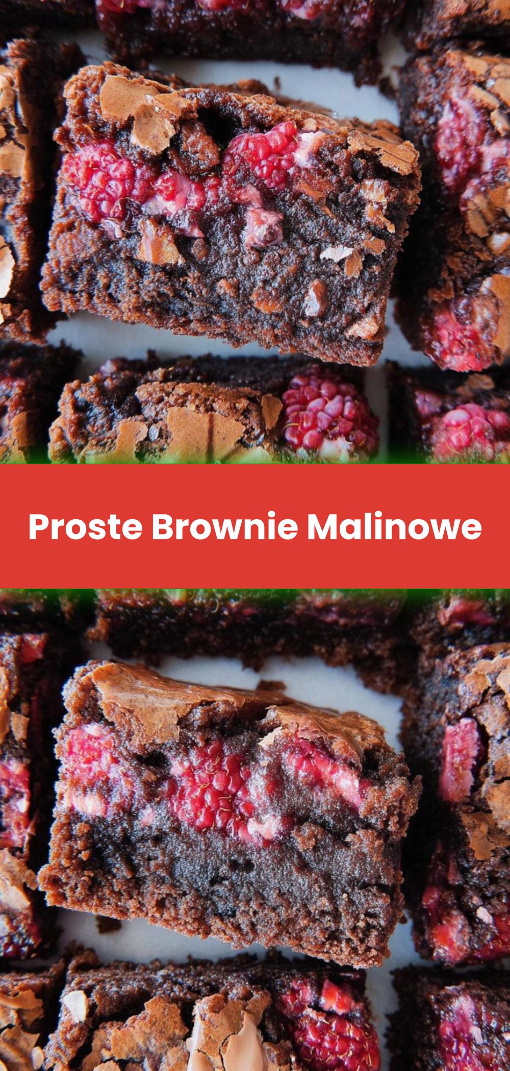 Template of Proste Brownie Malinowe