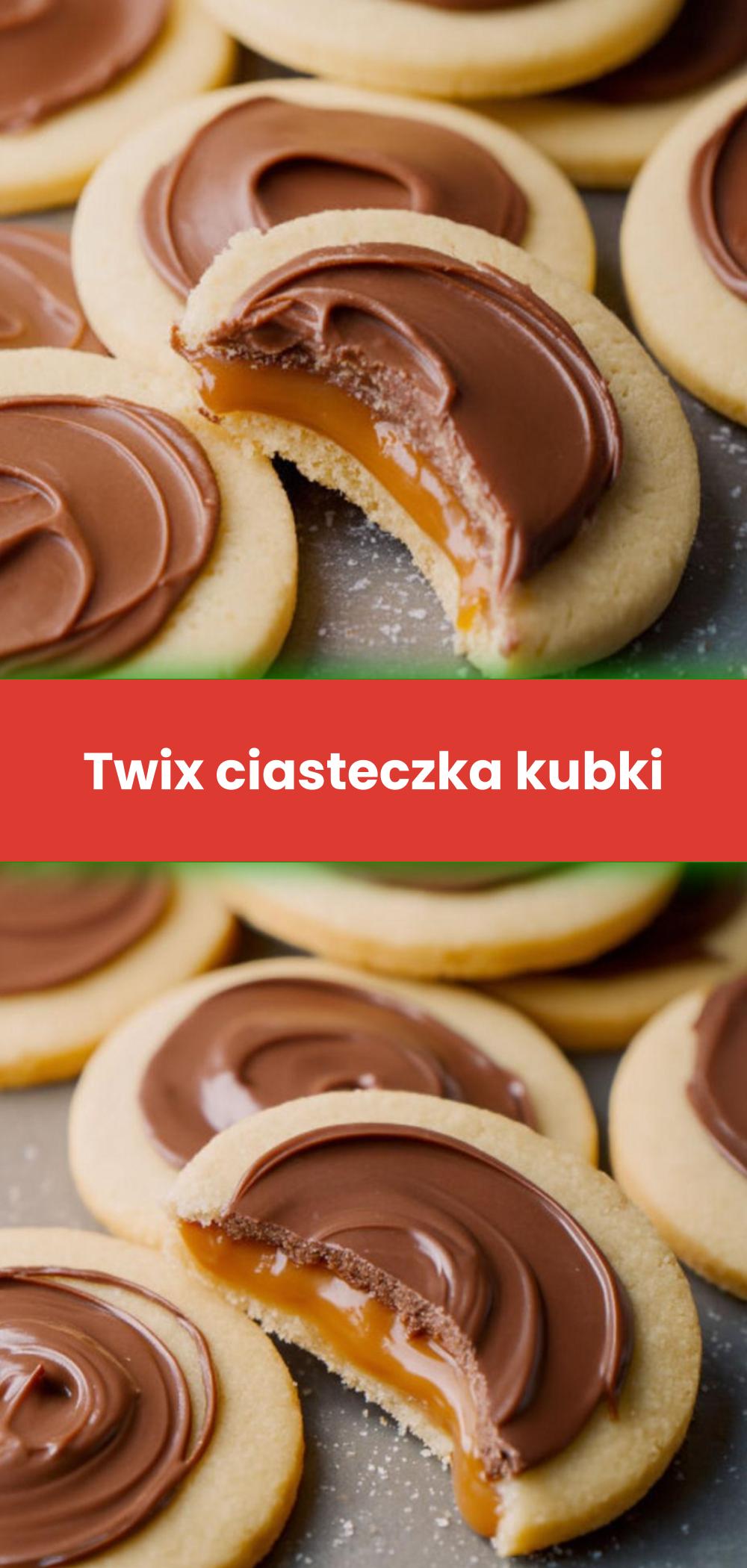 Template of Twix ciasteczka kubki