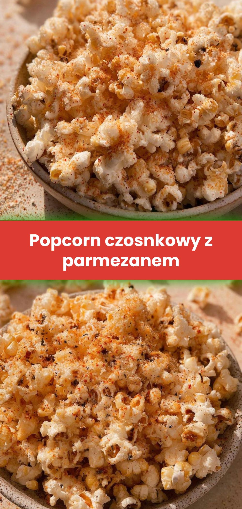 Template of Popcorn czosnkowy z parmezanem