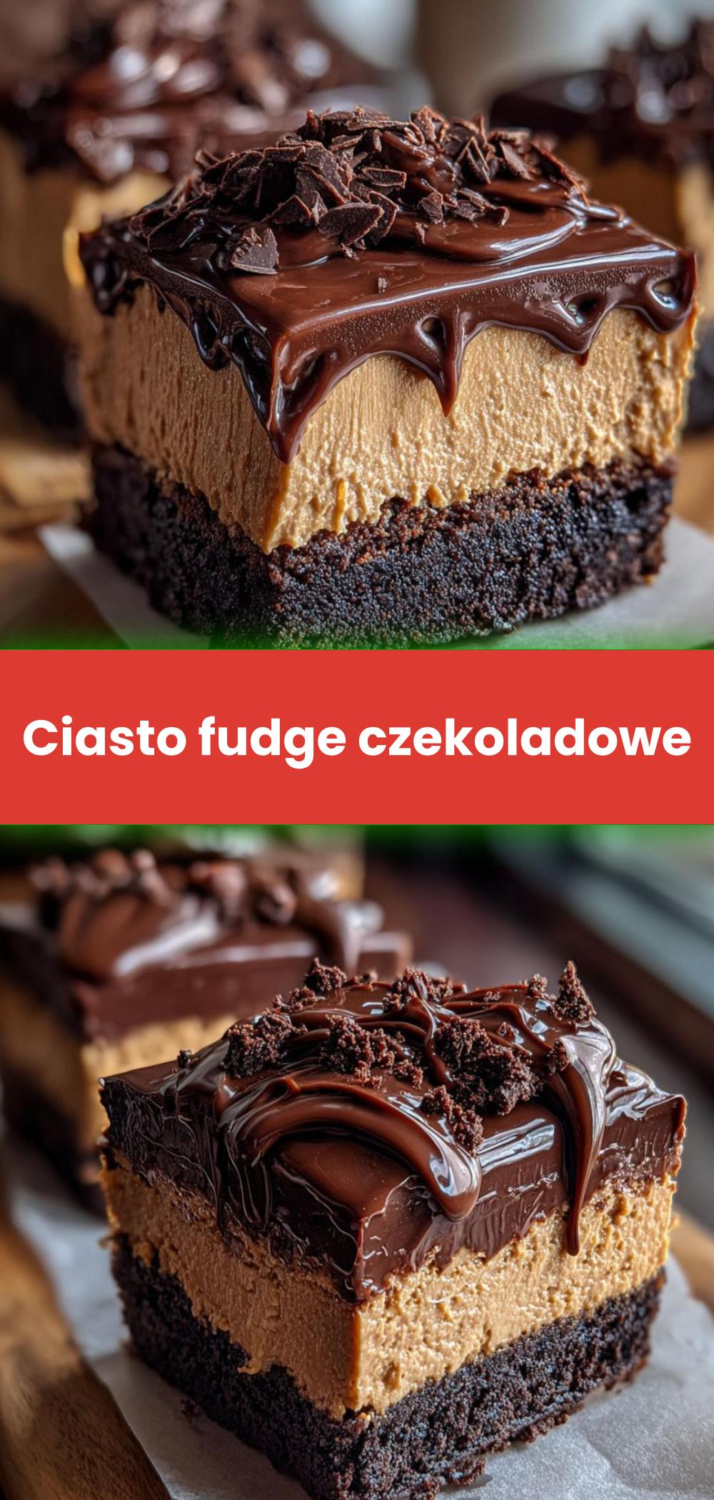 Template of Ciasto fudge czekoladowe