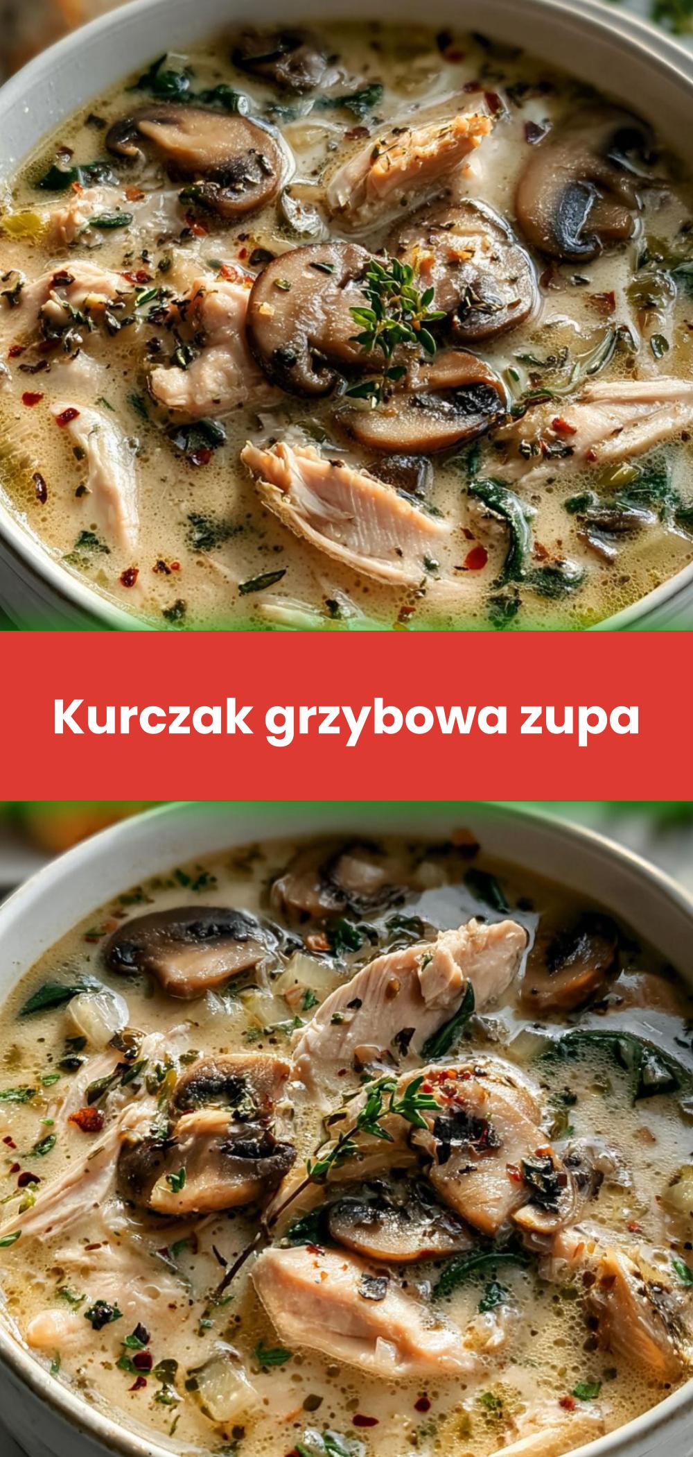 Template of Kurczak grzybowa zupa
