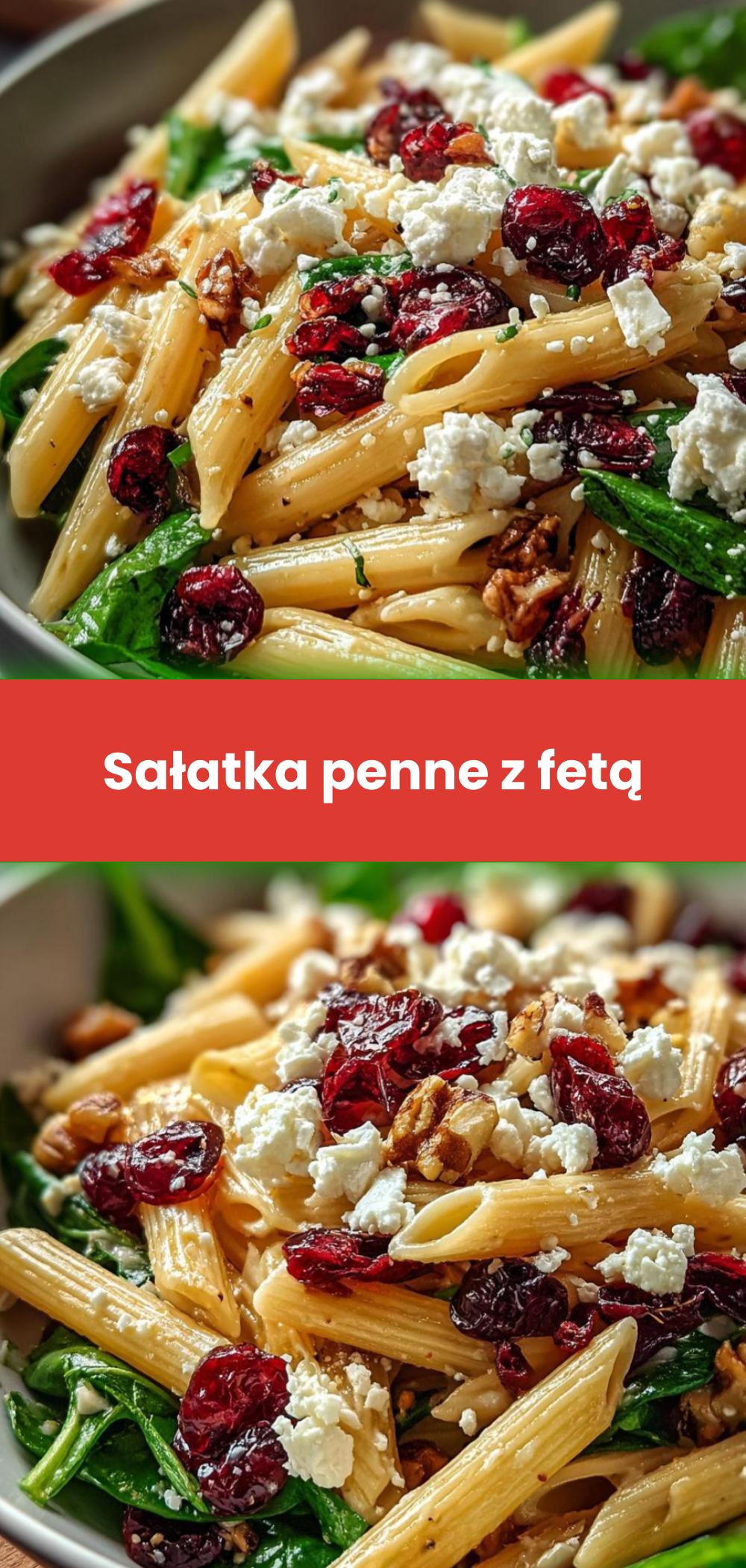 Template of Sałatka penne z fetą