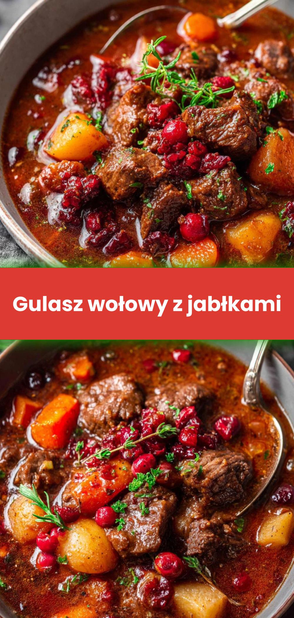Template of Gulasz wołowy z jabłkami