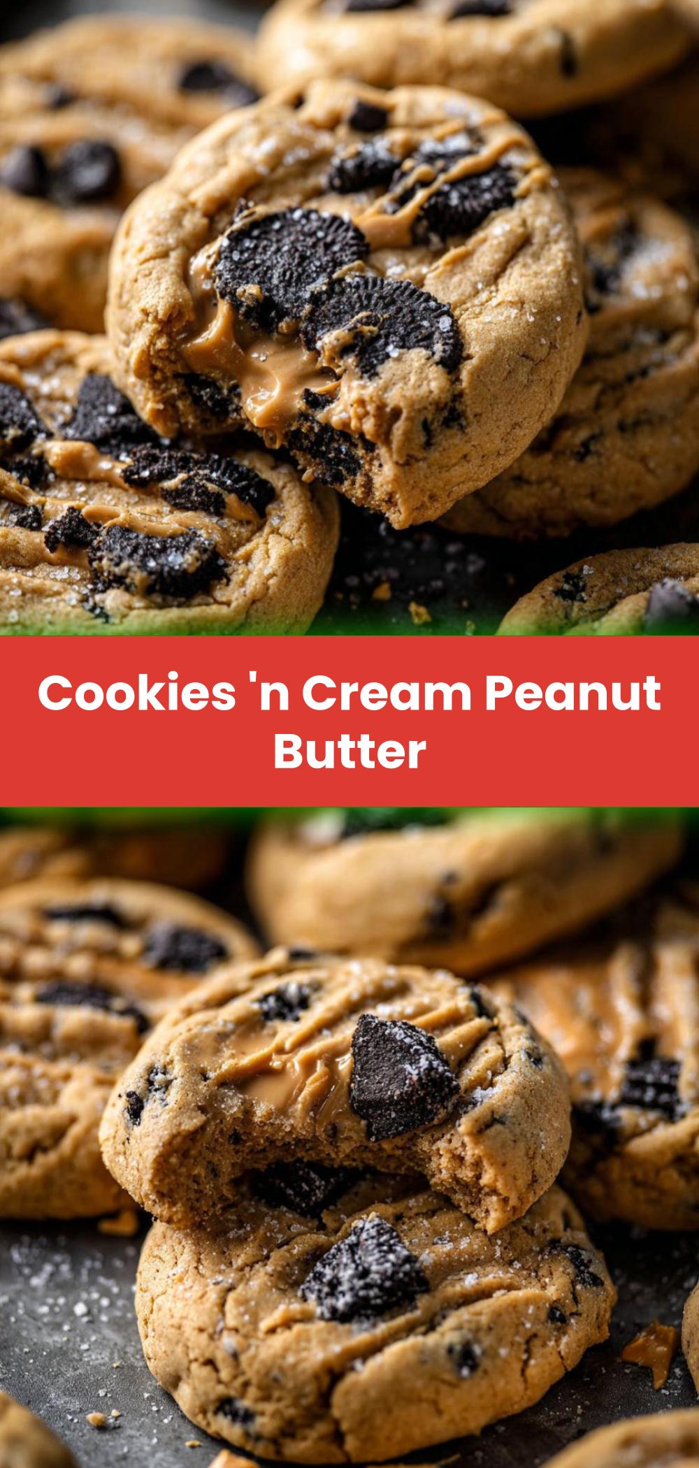 Template of Cookies 'n Cream Peanut Butter
