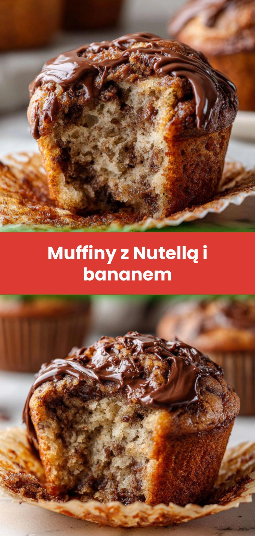 Template of Muffiny z Nutellą i bananem