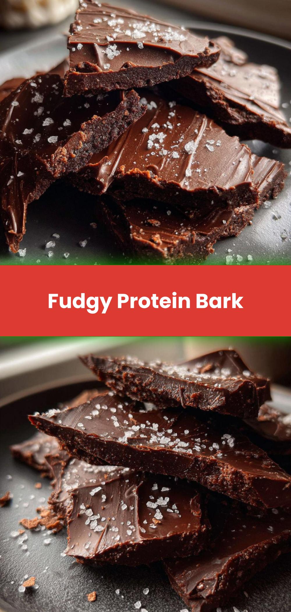 Template of Fudgy Protein Bark