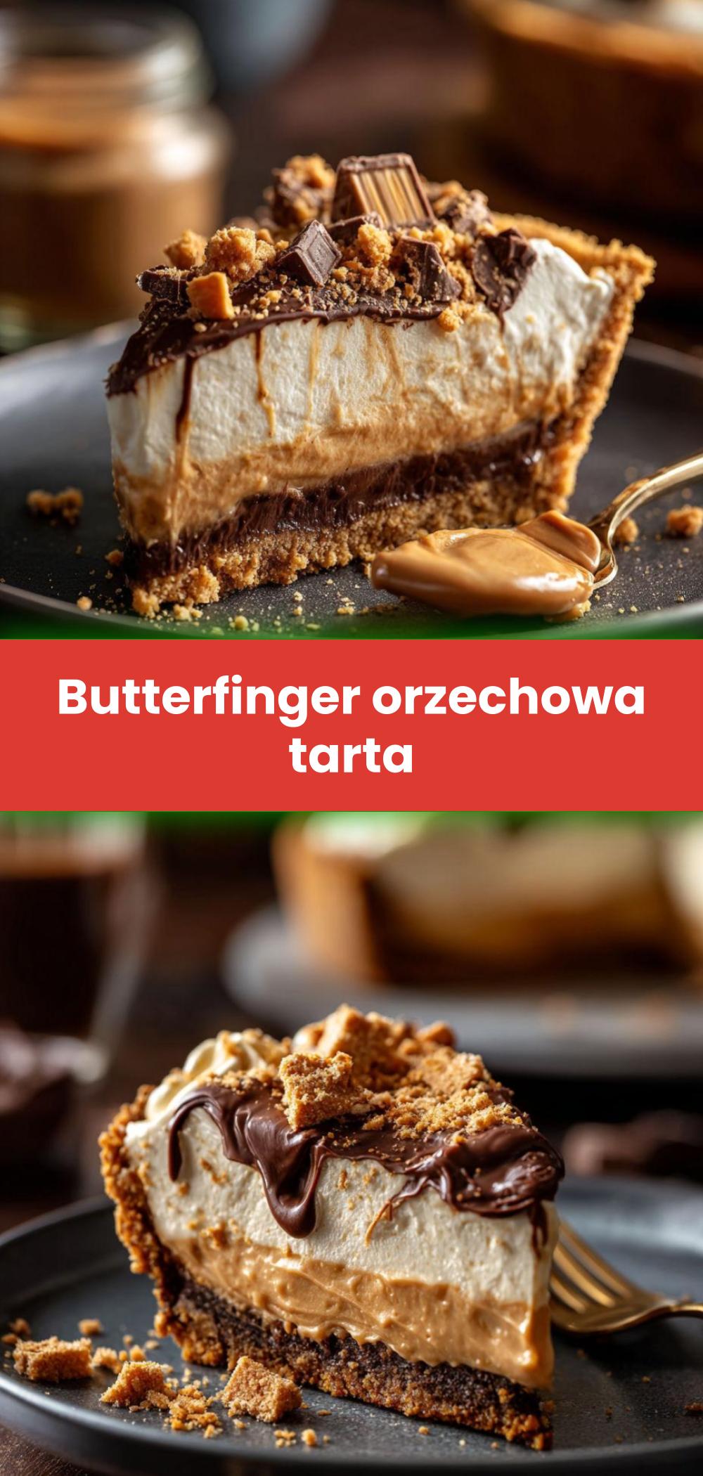 Template of Butterfinger orzechowa tarta
