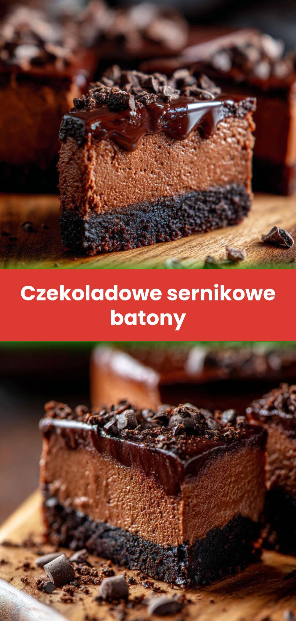 Template of Czekoladowe sernikowe batony