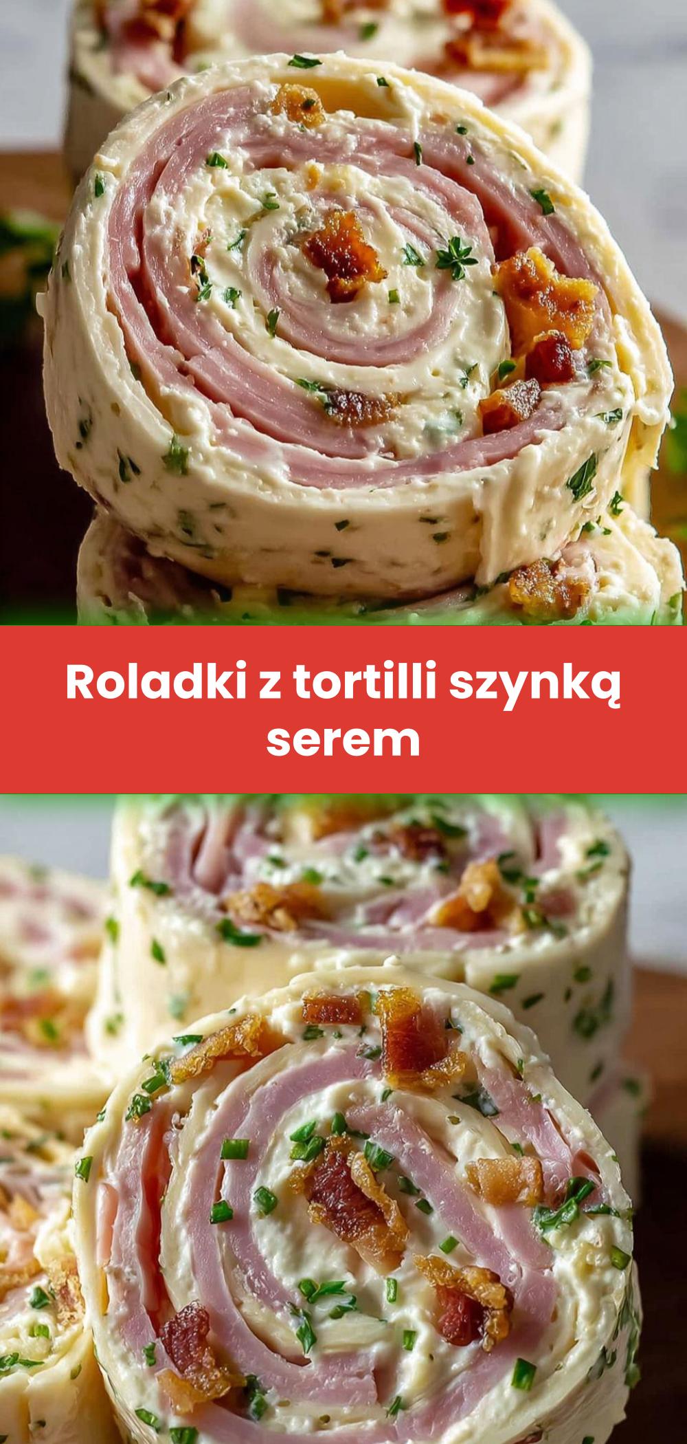 Template of Roladki z tortilli szynką serem